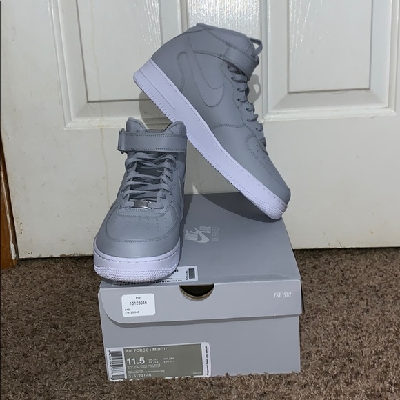 nike air force 1 mid 07 wolf grey
